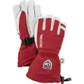 Hestra votter og hansker Hestra Army Leather Heli Ski Jr, Skihansker, Junior, Red