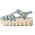 Art for woman. 1157521XP003_0B0 Leather sandals 1575 Brighton blue (36), 3 to 5 cm, Buckle, Casual