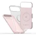 Tech-Protect iPhone Air flytende silikon-deksel - MagSafe-kompatibel - Rosa perle