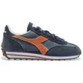 Diadora for man. 501182180 Leather Sneakers Rally navy (46.5), Flat, Laces, Casual
