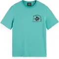 Scotch & Soda Regular Fit Front Back Kortarmet T-skjorte