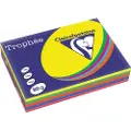 Clairefontaine 1704SC, Laser-/Inkjet-utskrift, A4 (210x297 mm), 500 ark, 80 g/m², Blå, Grønn, Oransje, Rosa, Gult, 5 stykker