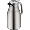 Alfi Skyline, Karaffel, 1 l, Kromfarget, Satin Stål, Plast, Silikon, Rustfritt stål, Termoplastisk elastomer (TPE), Rund, Plast