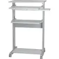 Roline PC Standing Workstation, Rektangulær form, Metall, Plast, Grå, Hvit, 680 mm, 450 mm, 1100 mm
