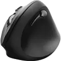 Hama Vertical Ergonomic - Vertikal mus - ergonomisk - høyrehendt - optisk - 6 knapper - trådløs - 2.4 GHz - USB trådløs mottaker - svart