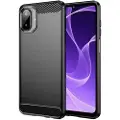 Mtp Products Samsung Galaxy A07 4G Børstet TPU-deksel - karbonfiber - svart