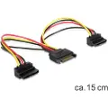DeLOCK power splitter - SATA power to SATA power - 15 cm