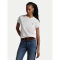 Ralph Lauren for woman. 211898698005 White crew neck t-shirt (XL), Casual, Cotton, Short sleeve