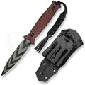 CIVIVI Pefrico, Milled Burgundy G-10, Black/Gray Stripes