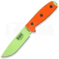 ESEE Model 4, venom green, orange G10, black plastic sheath