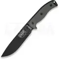 ESEE Model 6, black/black, tan plastic sheath