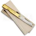 Higonokami Damascus Folder Brass foldekniv