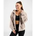 MM Sports Hoodie Zip Wmn Varsity, Taupe - M