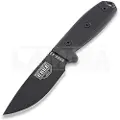 ESEE Model 3, black G10, black plastic sheath, nylon sheath