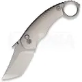 Cavol Kobra Buttonlock Karambit foldekniv, Lightwashed