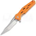 Artisan Cutlery Interceptor Linerlock D2 foldekniv, oransje