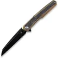 Kansept Knives Arcus Framelock Golden Anodized Ti/Black Micarta foldekniv