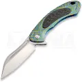 Artisan Cutlery Immortal Framelock CPM S35VN foldekniv, blue/gold
