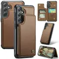 CASEME Samsung Galaxy S24 Caseme C22-etui RFID-kortlommebok - Brun