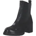 Hispanitas for woman. HI254280 Zurich Leather Ankle Boots black (40), 5 to 8 cm, Zip, Casual