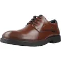 Fluchos for man. F1304 Leather shoes F1304 medium brown (39), Flat, 1 to 3 cm, Laces, Casual
