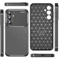 Mtp Products Samsung Galaxy A35 Beetle Karbonfiber TPU-Deksel - Svart