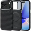 Tech-Protect iPhone 17 Pro Max Tech-Protect Ion Carbon Plast-deksel - MagSafe-kompatibel - Svart / sølv