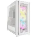 Corsair iCUE 5000D RGB Airflow - Mid tower - utvidet ATX (E-ATX) - sidepanel med vindu (herdet glass) - ingen strømforsyning (ATX) - ekte hvitt - USB/lyd