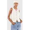 24COLOURS 41285A Knitted Vest Strikket genser hvit