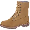 Timberland for woman. TB18329R2311 Authentic brown waterproof leather boots (38 W), Flat, 1 to 3 cm, Casual, Yellow