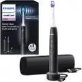 Philips 6500 HX7411/02 Oppladbar sonisk tannbørste, Voksen, Sonik tannbørste, Daglig stell, Sensitiv / Myk, Whitening, 62000 bevegelser per minutt, Sort, 2 min, 4 x 30 sec