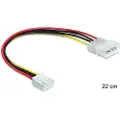 DeLOCK - Strømkabel - 4-pin intern strøm (hann) til 4-pin mini-strømkontakt (hunn) - 30 cm