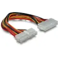DeLOCK - Strømforlengelseskabel - 24-pins ATX (hunn) til 24-pins ATX (hann) - 22 cm