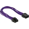 DeLOCK - Strømforlengelseskabel - 8-pins EPS12V (hunn) til 8-pins EPS12V (hann) - 30 cm - purpur