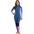 Billabong Synergy 4/3 Mm Dame Våtdrakt I Neopren Med Glidelås I Brystet Og Lange Ermer