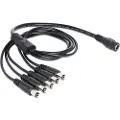 DeLOCK - Strømsplitter - 5,5 x 2,1 mm DC-jakk (hann) til 5,5 x 2,1 mm DC-jakk (hunn) - 50 cm