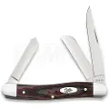 Case Cutlery Rustic Red Richlite Smooth Medium Stockman pocket knife