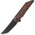 Jake Hoback Knives Kwaiback Button Lock foldekniv, Mars Valley Fat Carbon