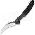 Cavol Mantis C09 Black Grooved Titanium foldekniv