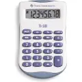 Texas Instruments TI-501, Lomme, Grunnleggende, 8 sifre, Batteri, Blå, Hvit