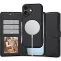 Tech-Protect iPhone 17 2-i-1 lommeboketui - kompatibel med Magsafe - svart