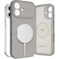 Tech-Protect iPhone 17 flytende silikon-deksel - MagSafe-kompatibel - Steingrå