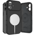Tech-Protect iPhone 17 flytende silikon-deksel - MagSafe-kompatibel - Svart