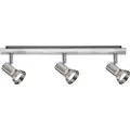 Paulmann 667.00, Spotlight på skinne, GU10, 3 ampuller, 230 V, Nickel