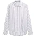Tom Tailor Striped Slub Oxford Langarmet T-skjorte