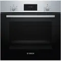 Bosch Serie | 2 HBF113BR1S - Ovn - innebygd - fordypning - bredde: 56 cm - dybde: 55 cm - høyde: 57.5 cm - Klasse A - rustfritt stål