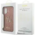 GUESS iPhone 17 Guess Fixed Glitter 4G Metal Logo Deksel - Rosa