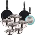 Wellhome Pk8184 Kasserollesett Med Stekepanner 15 Stykker