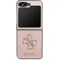 GUESS Samsung Galaxy Z Flip7 4G Big Metal Logo Hybrid-deksel - Rosa