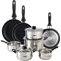 Wellhome Pk8179 Kasserollesett Med Stekepanner 11 Stykker